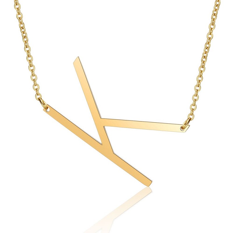 Naszyjnik SIDEWAYS – Twoja Osobista Sygnatura (Limitowana Edycja Liter)