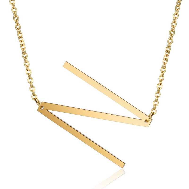 Naszyjnik SIDEWAYS – Twoja Osobista Sygnatura (Limitowana Edycja Liter)