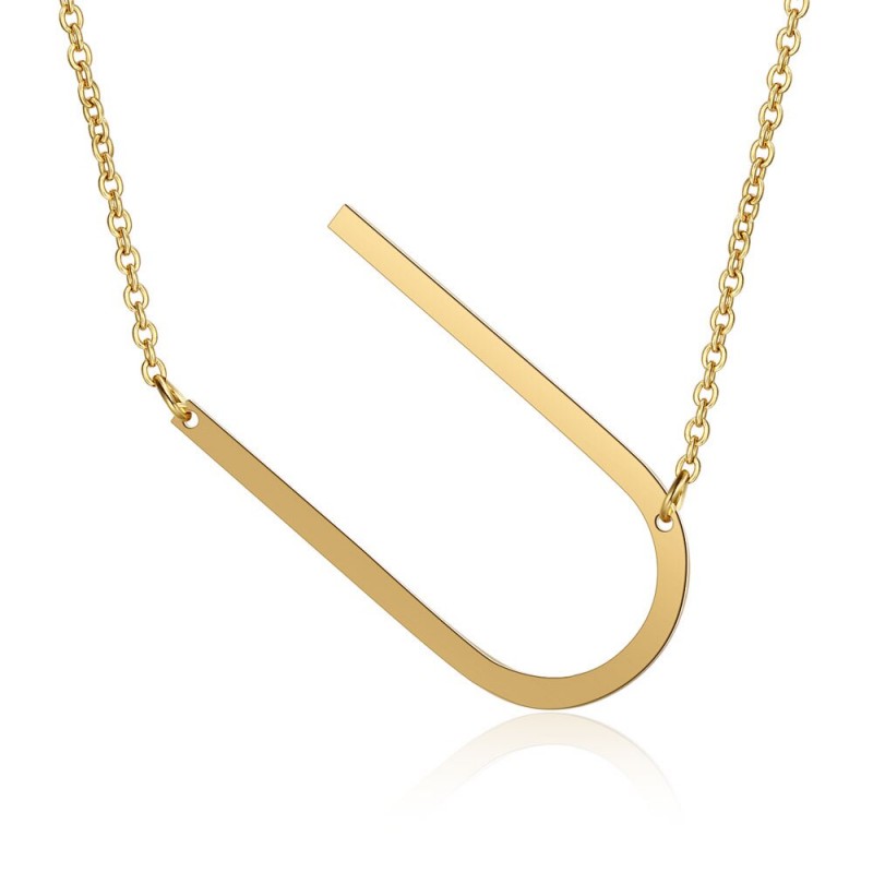 Naszyjnik SIDEWAYS – Twoja Osobista Sygnatura (Limitowana Edycja Liter)